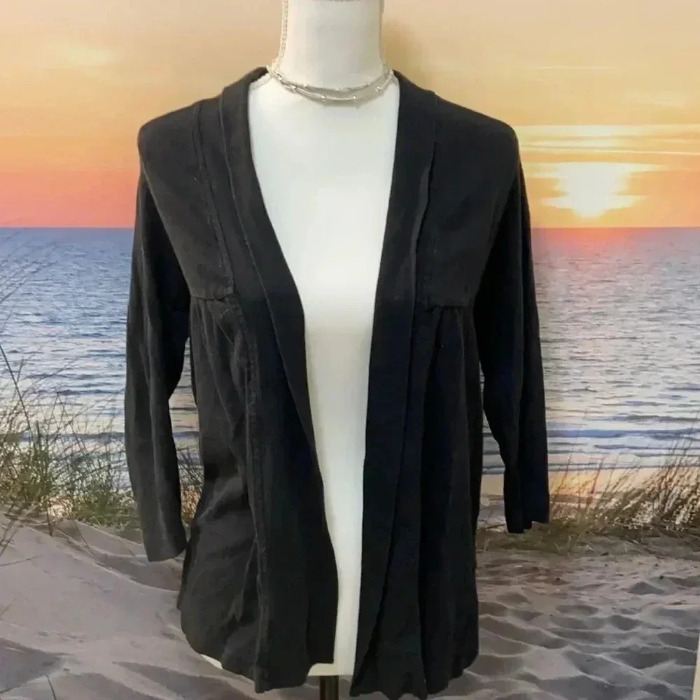 Sweet Romeo black open cardigan sz S